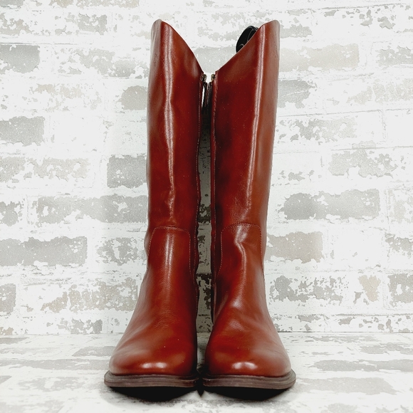NEW Nordstrom Rack Meadow Brown Faux Leather Tall Riding Boots D209 - Picture 4 of 12